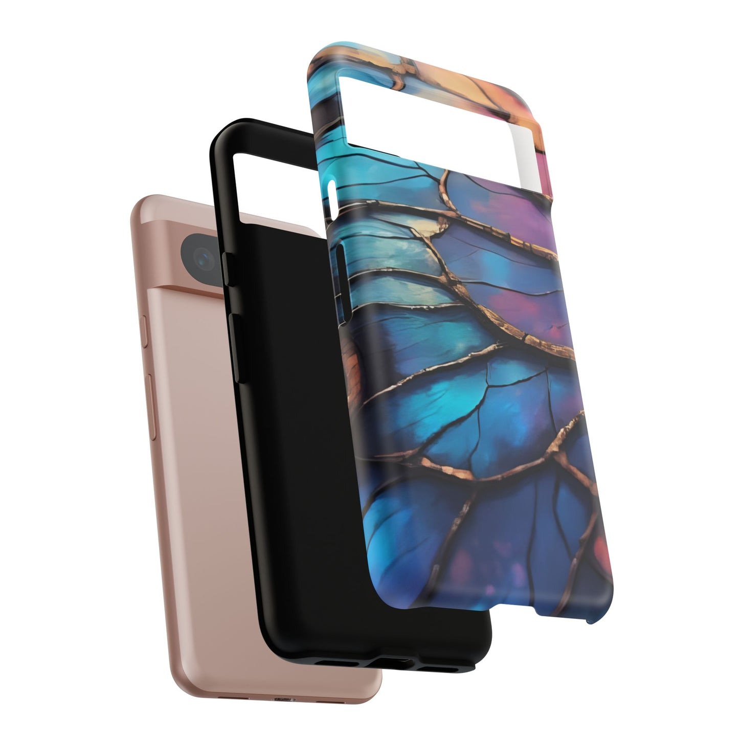 Morpho Glow Case | Iridescent Blue, Purple & Orange Impact-Resistant Phone Case
