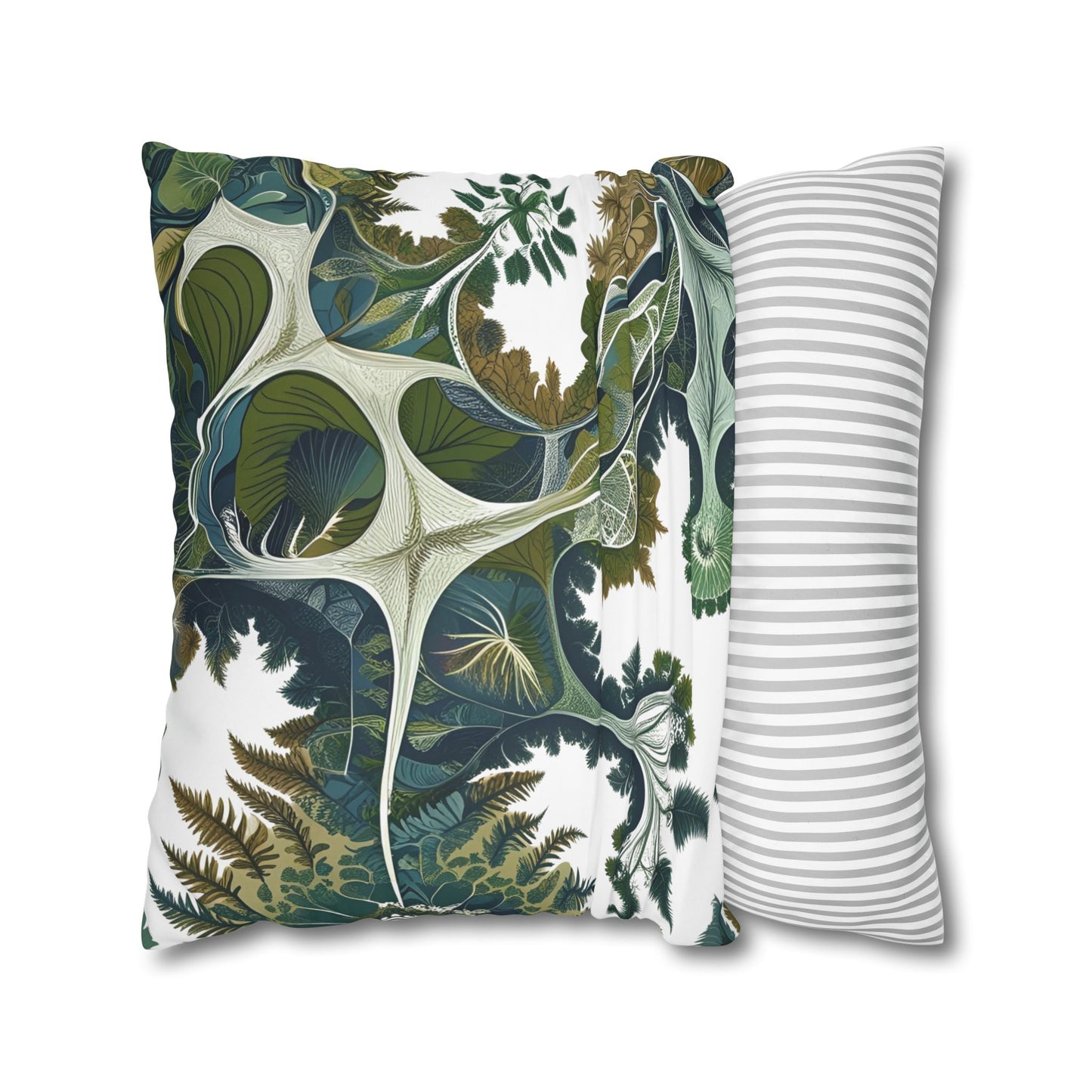 Botanical Veinwork Pillowcase – Leaf Pattern Cover for Plant Lovers