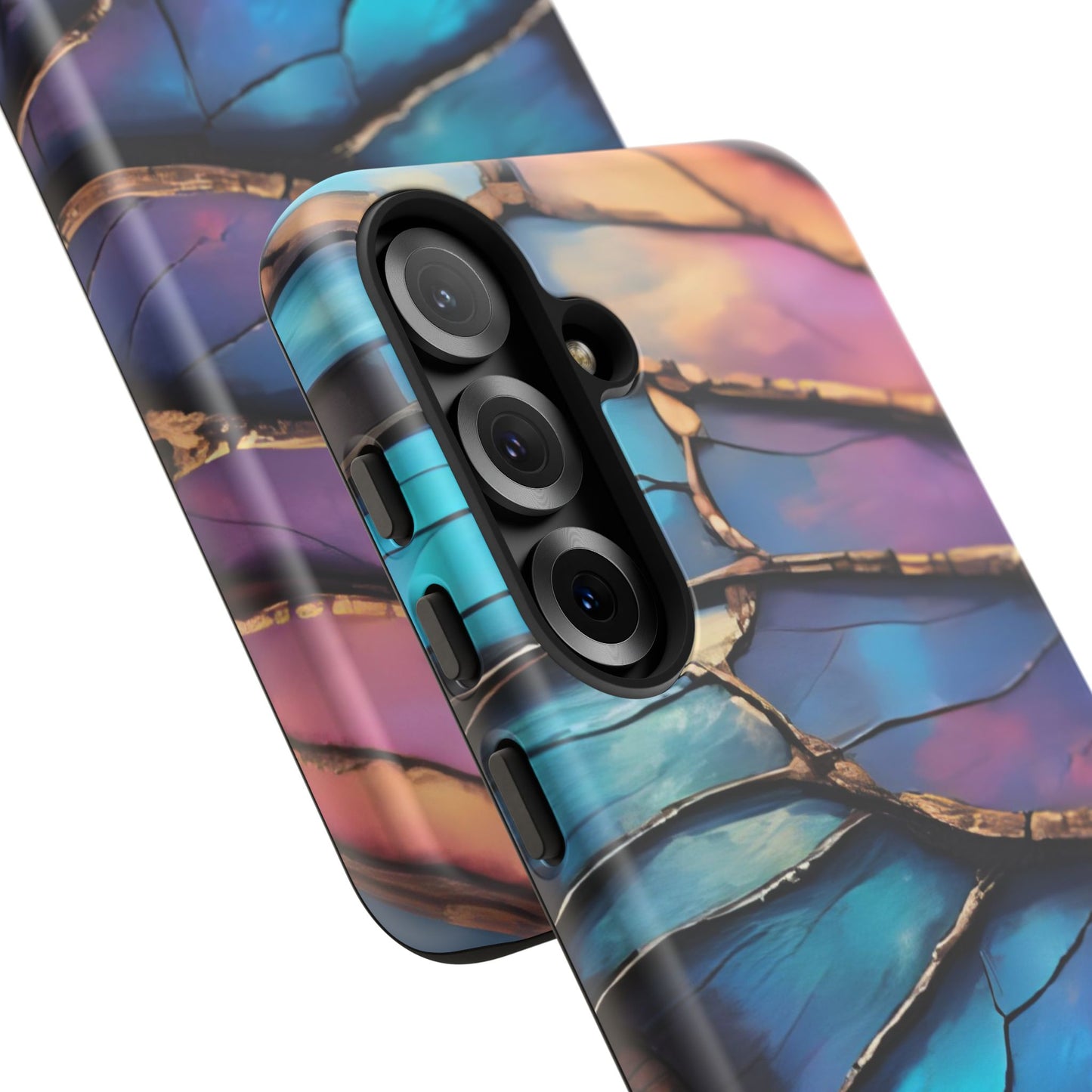 Morpho Glow Case | Iridescent Blue, Purple & Orange Impact-Resistant Phone Case