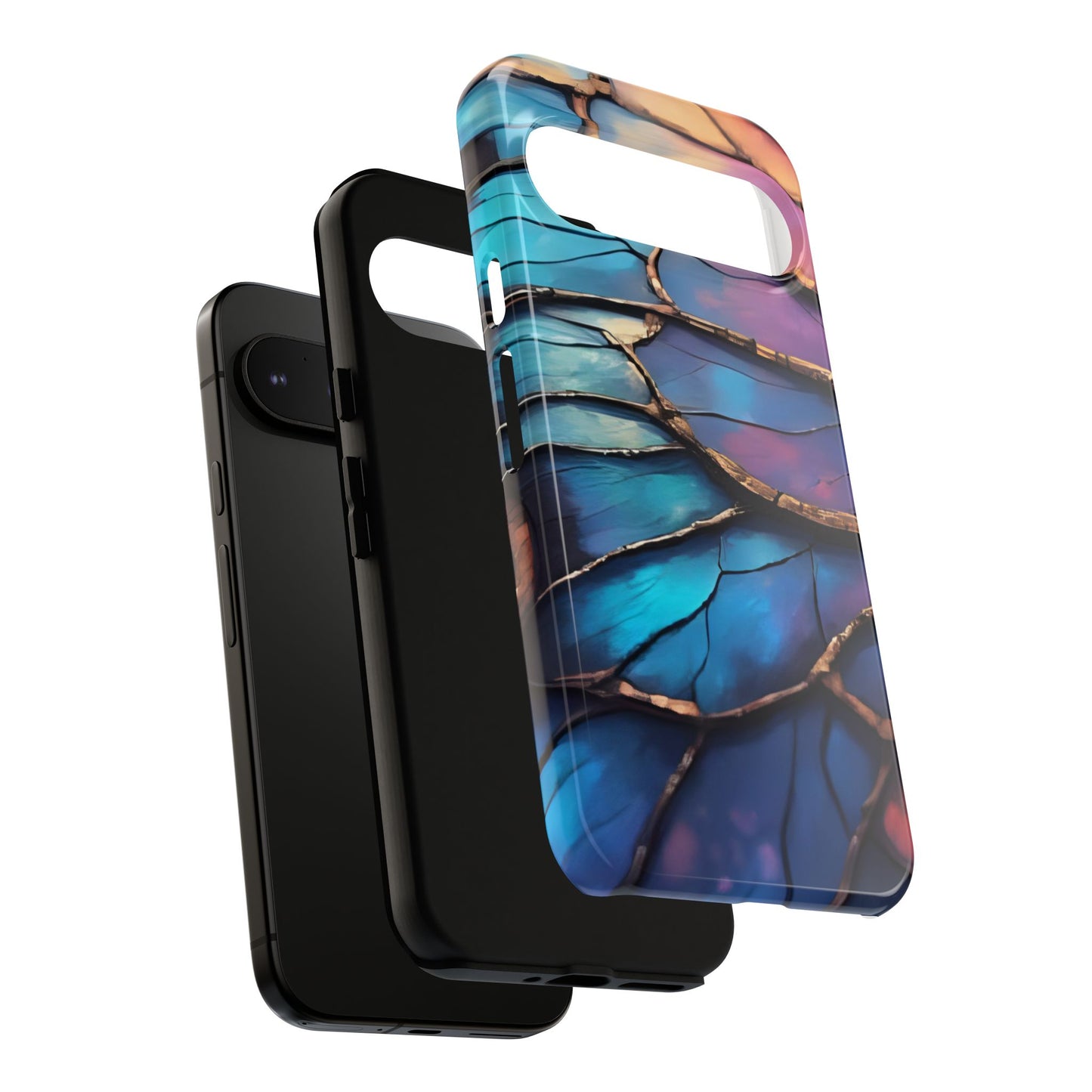 Morpho Glow Case | Iridescent Blue, Purple & Orange Impact-Resistant Phone Case