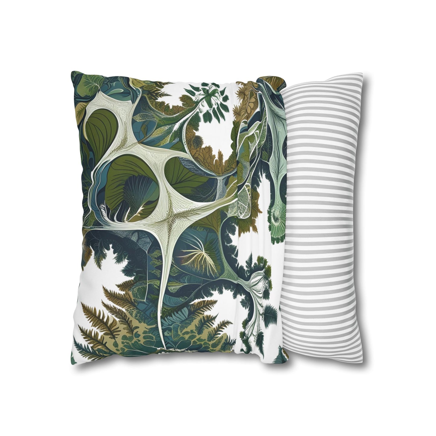 Botanical Veinwork Pillowcase – Leaf Pattern Cover for Plant Lovers