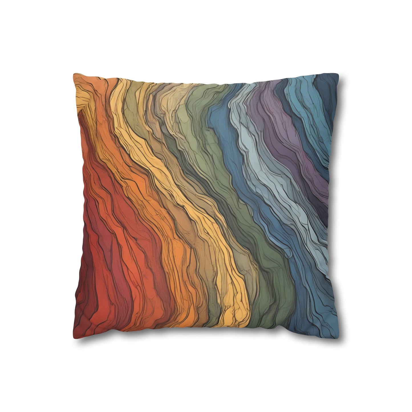 Reaction-Diffusion Pattern Pillow Case | Boho Modern Home Decor Accent