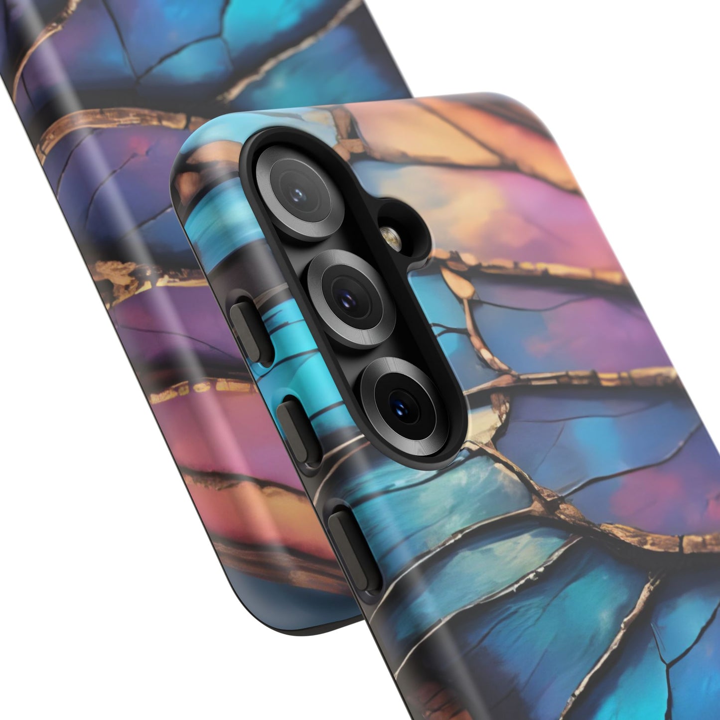 Morpho Glow Case | Iridescent Blue, Purple & Orange Impact-Resistant Phone Case