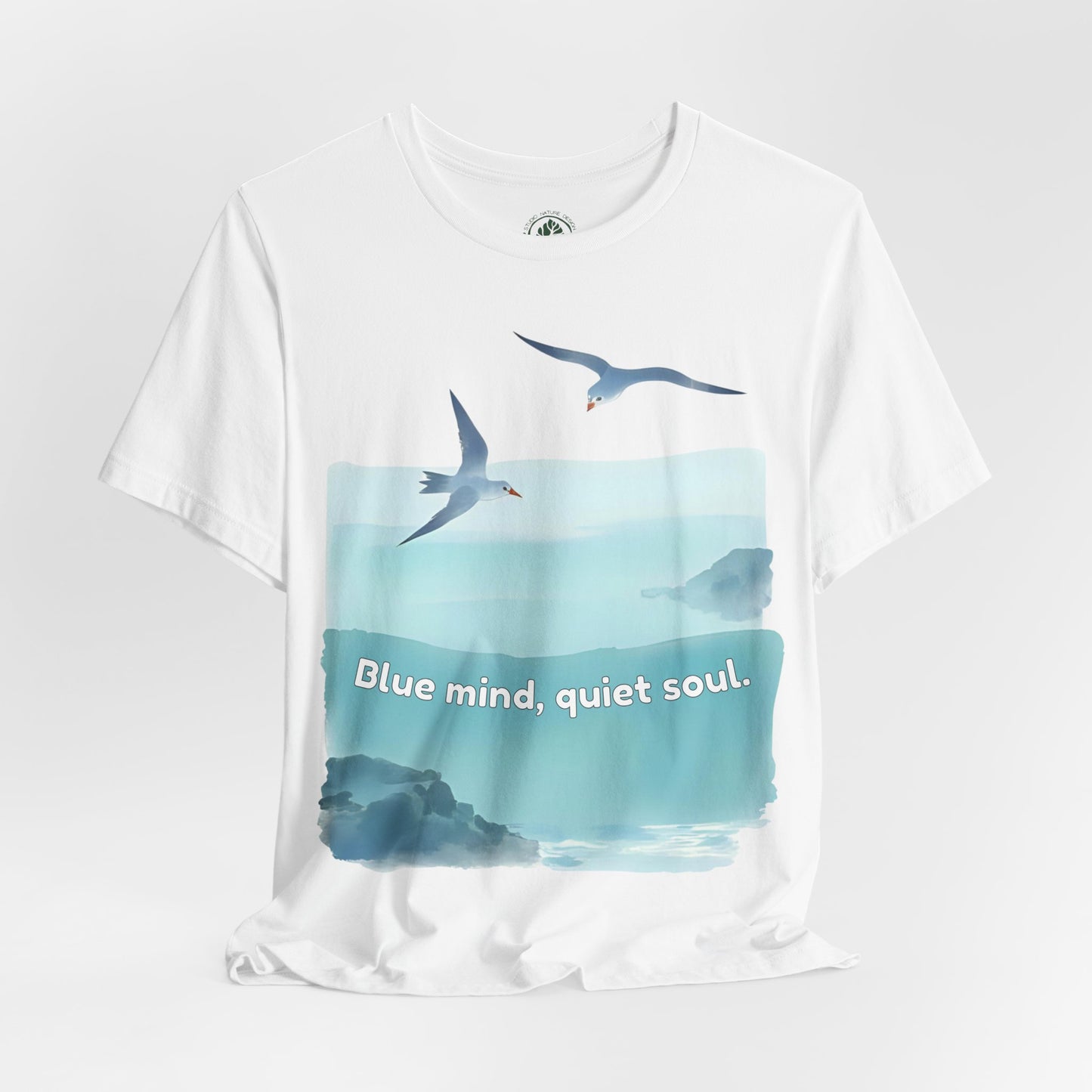 Blue Mind Quiet Soul Watercolor T-Shirt