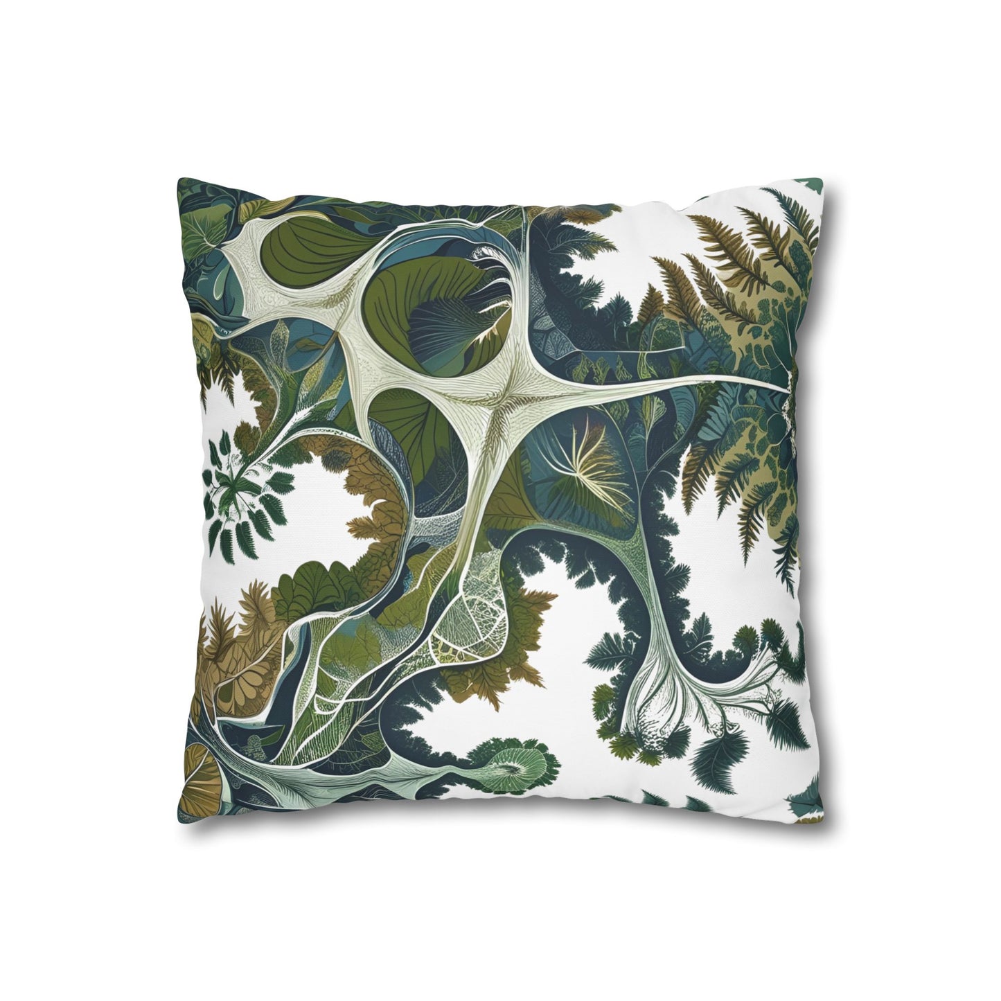 Botanical Veinwork Pillowcase – Leaf Pattern Cover for Plant Lovers