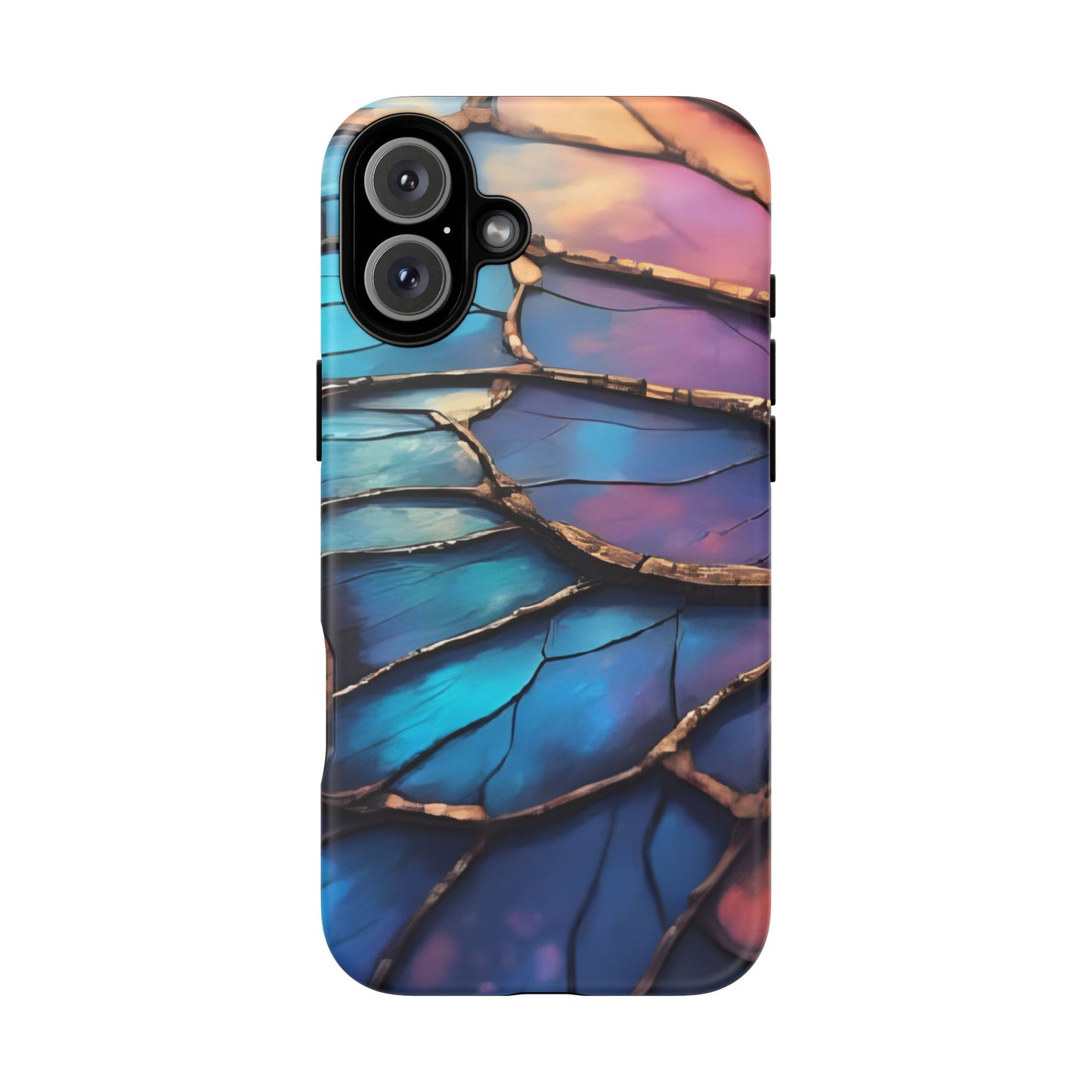 Morpho Glow Case | Iridescent Blue, Purple & Orange Impact-Resistant Phone Case