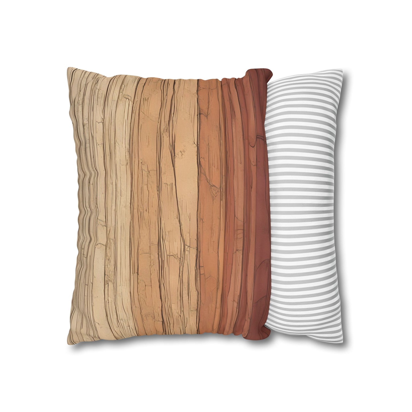 Clay Horizon Pillowcase – Earthy Tones, Boho Decor, Natural Texture