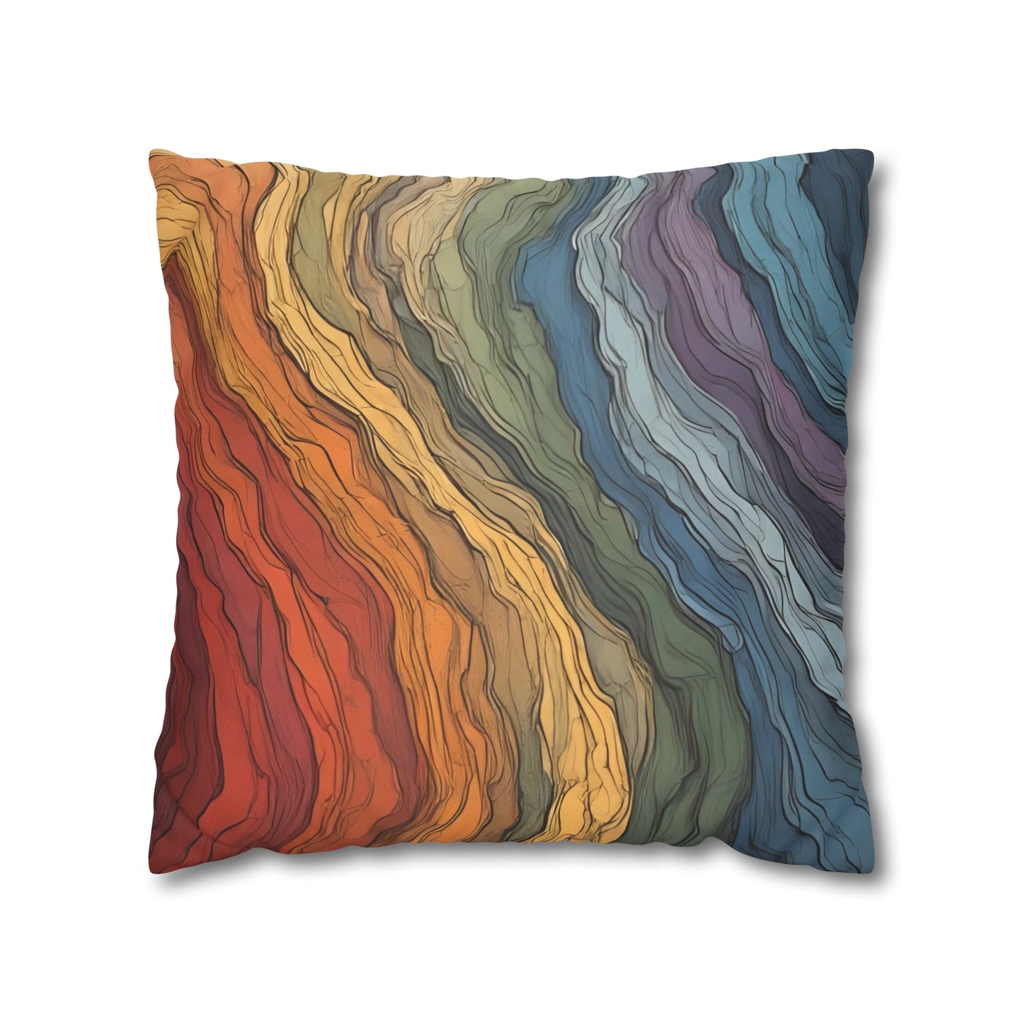 Reaction-Diffusion Pattern Pillow Case | Boho Modern Home Decor Accent