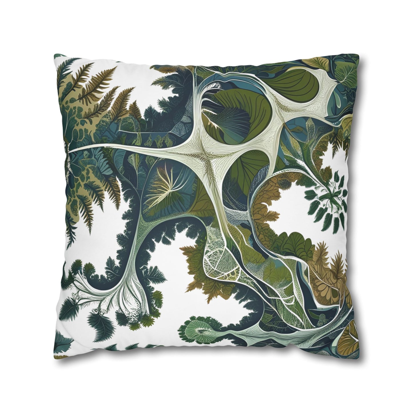 Botanical Veinwork Pillowcase – Leaf Pattern Cover for Plant Lovers
