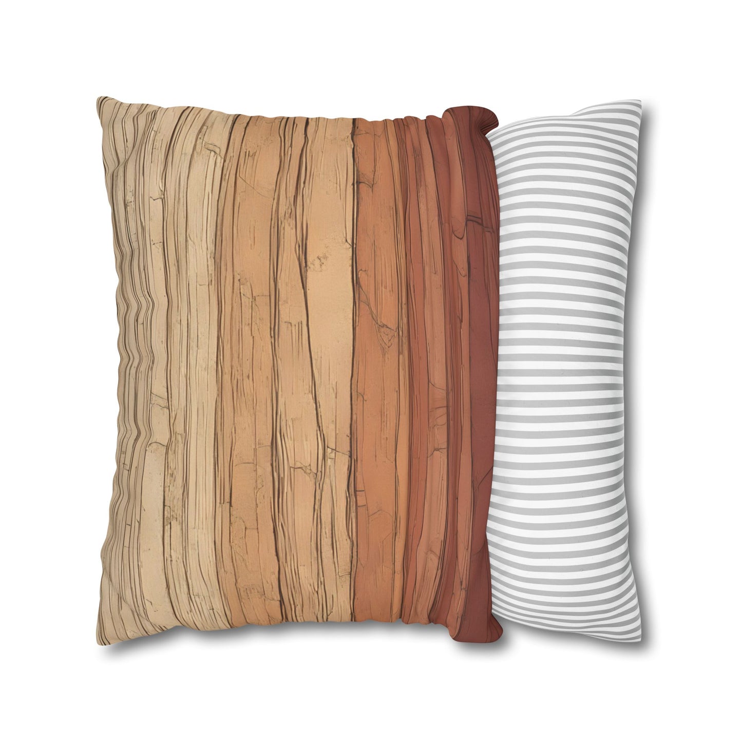Clay Horizon Pillowcase – Earthy Tones, Boho Decor, Natural Texture