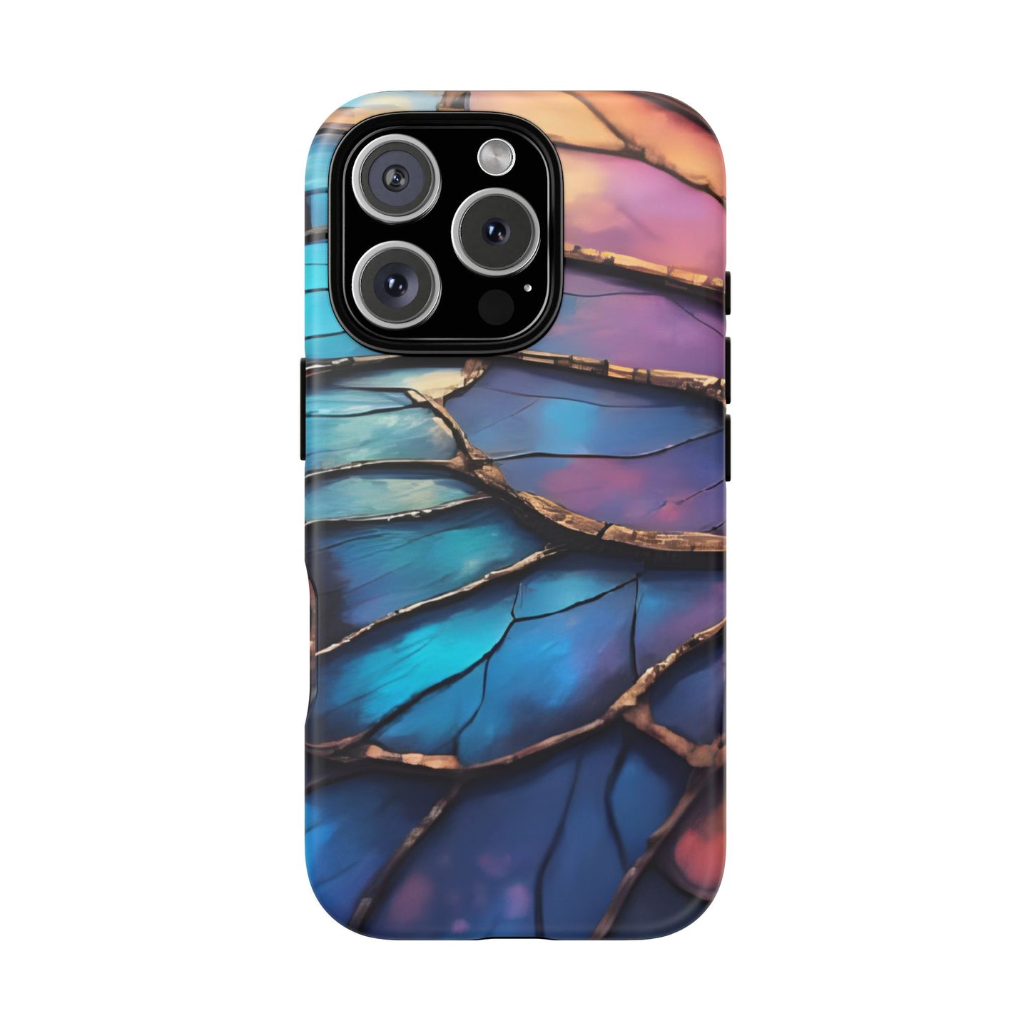 Morpho Glow Case | Iridescent Blue, Purple & Orange Impact-Resistant Phone Case