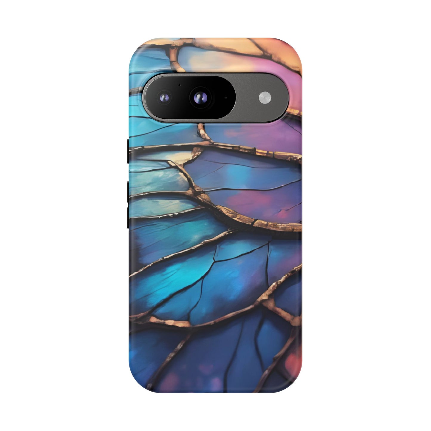 Morpho Glow Case | Iridescent Blue, Purple & Orange Impact-Resistant Phone Case