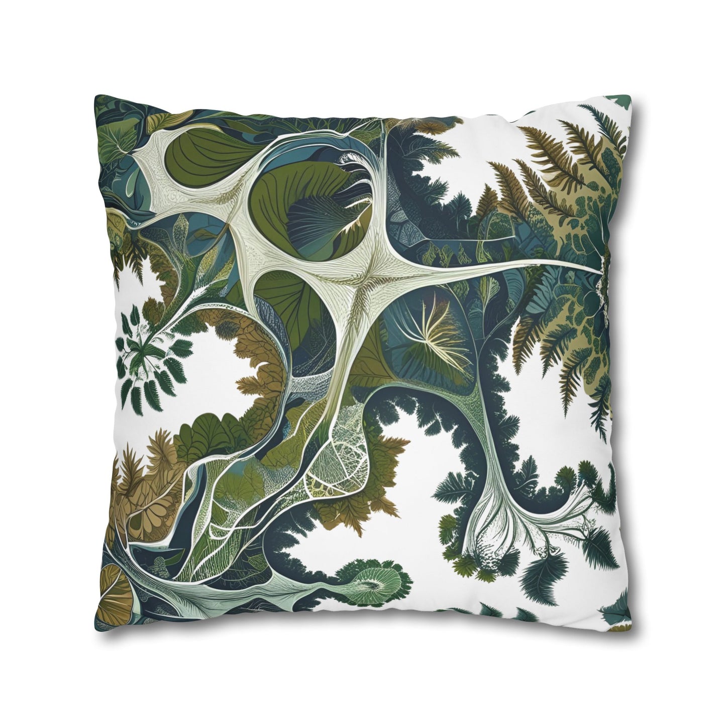 Botanical Veinwork Pillowcase – Leaf Pattern Cover for Plant Lovers