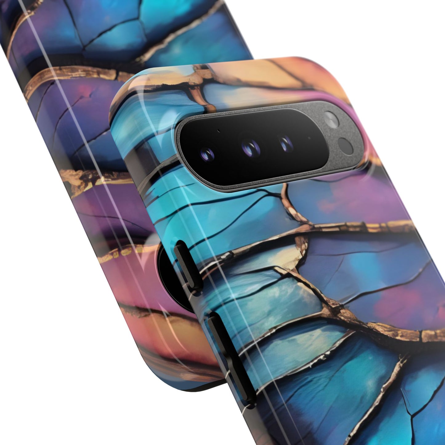 Morpho Glow Case | Iridescent Blue, Purple & Orange Impact-Resistant Phone Case