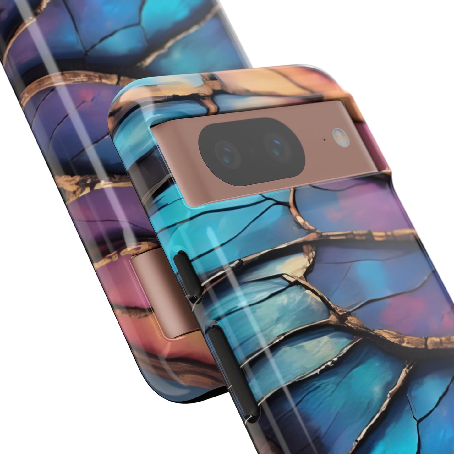 Morpho Glow Case | Iridescent Blue, Purple & Orange Impact-Resistant Phone Case