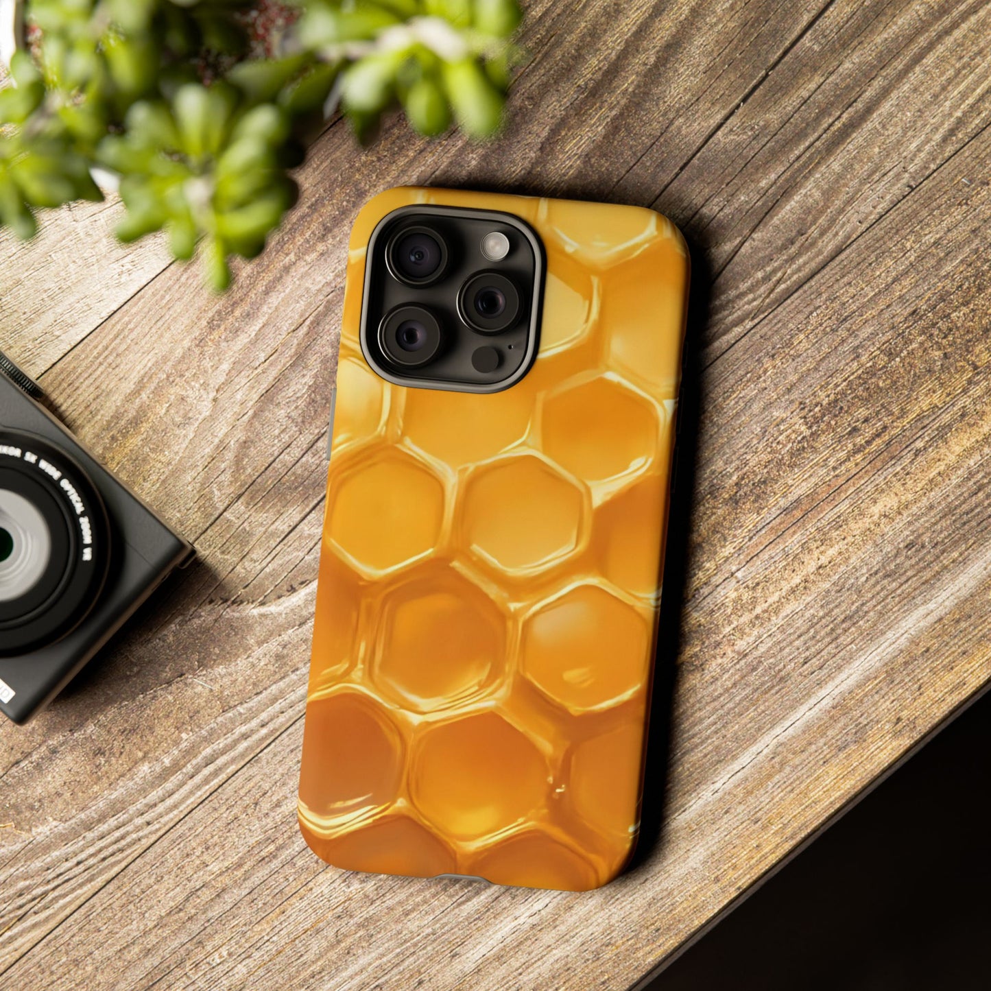 Golden Hive Case | Honeycomb-Inspired Tough Protection