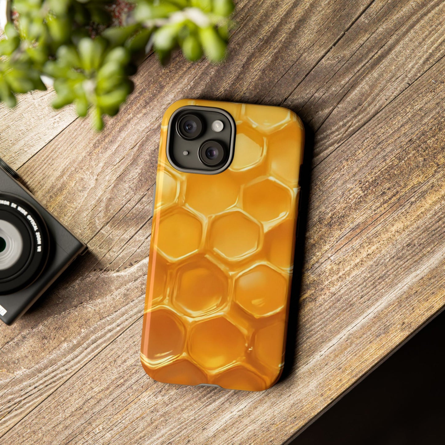 Golden Hive Case | Honeycomb-Inspired Tough Protection