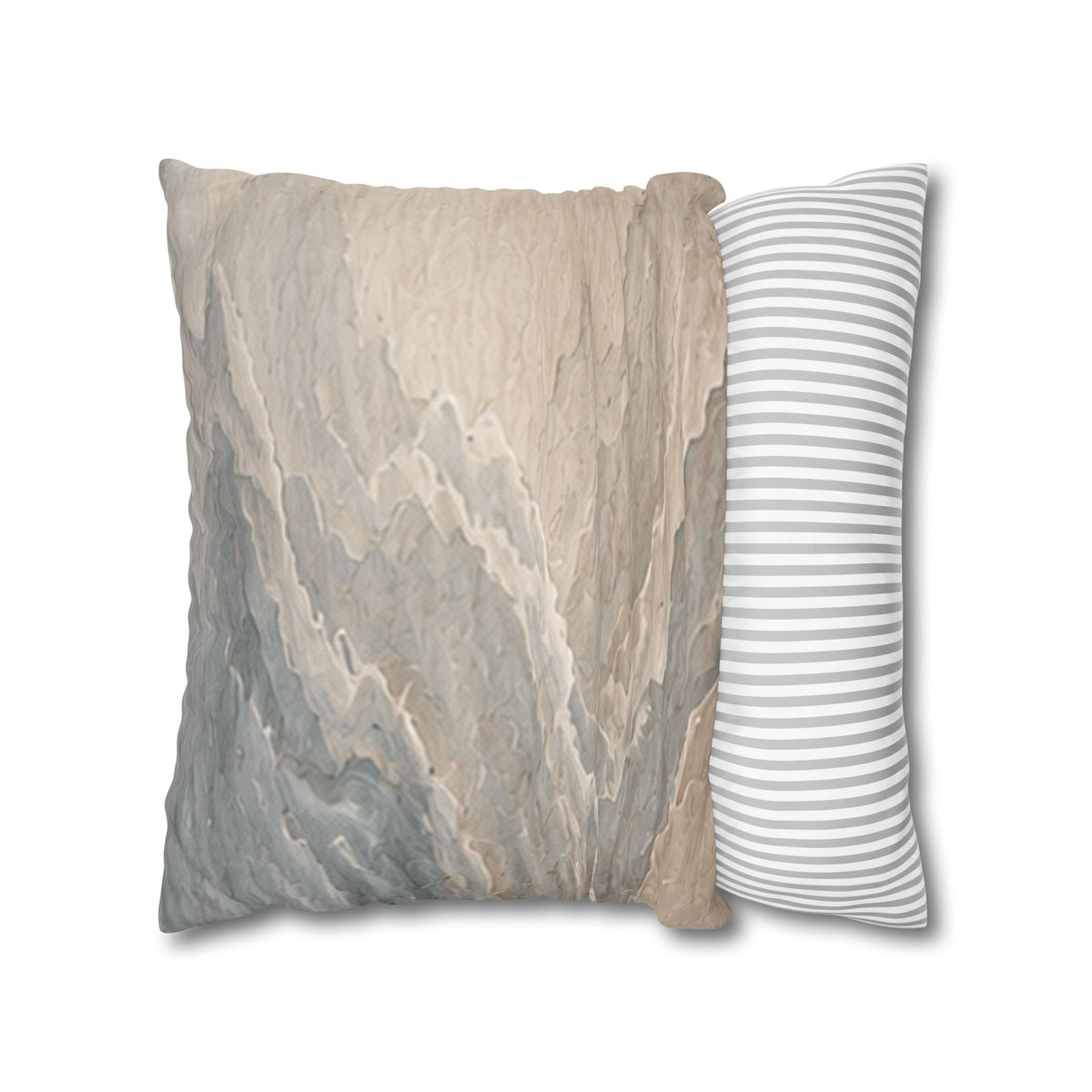 Tidal Script No. 03: Faux Suede Pillowcase