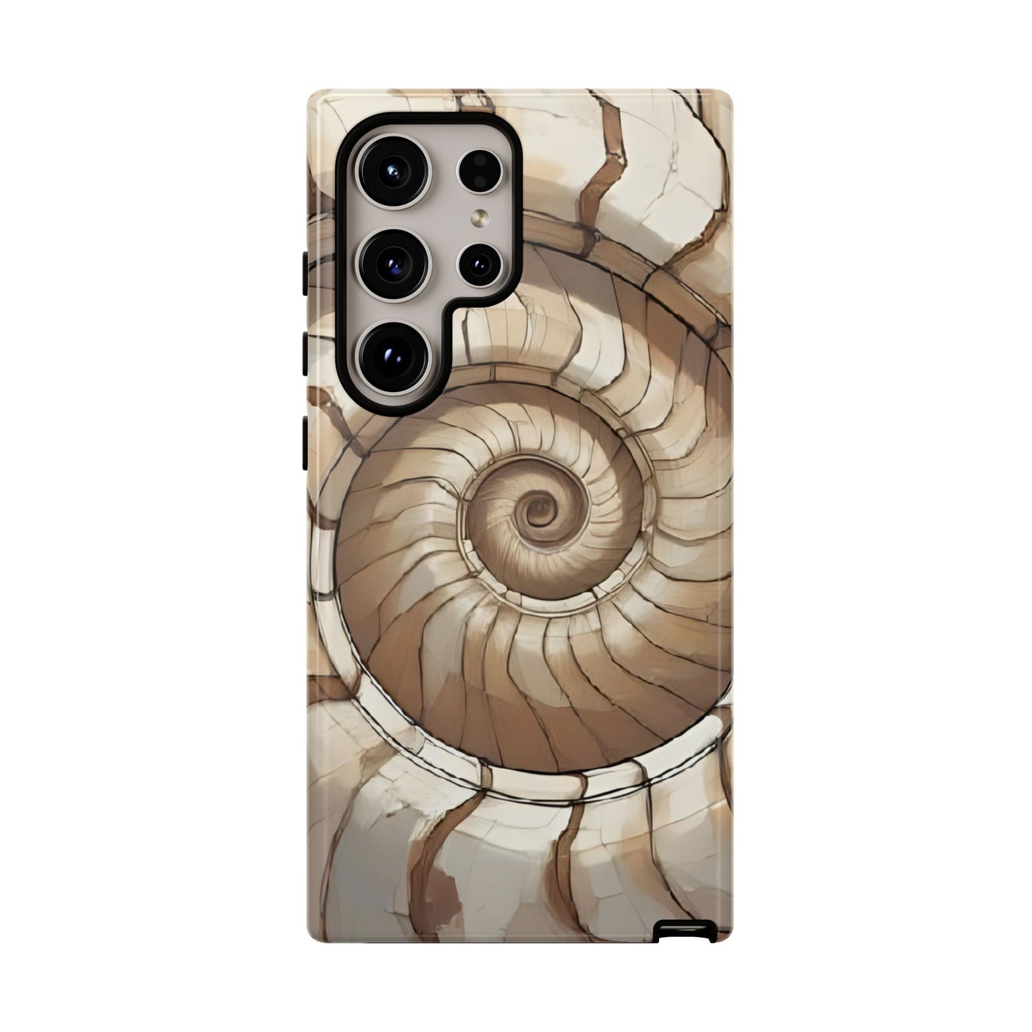 Spiral Shell Case | Ocean-Inspired Flow & Protection