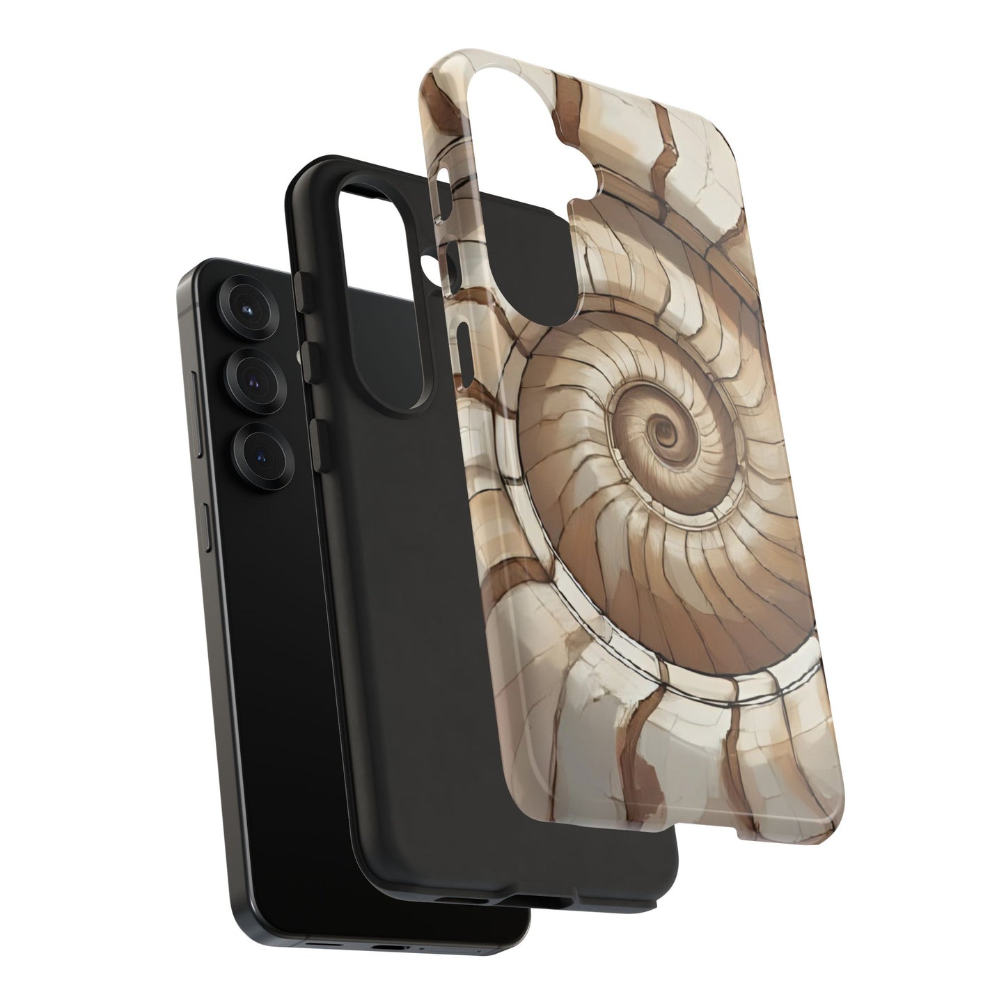 Spiral Shell Case | Ocean-Inspired Flow & Protection