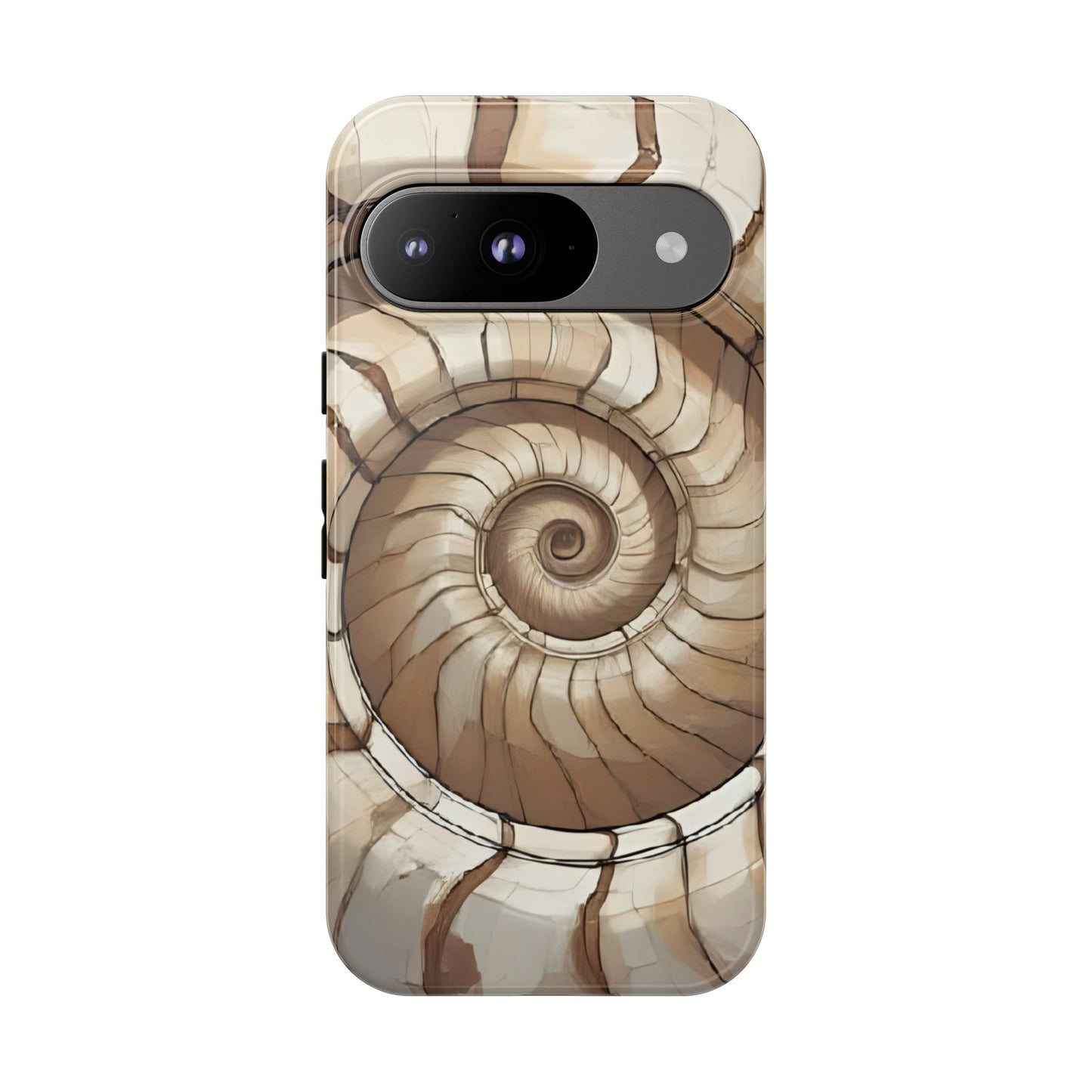 Spiral Shell Case | Ocean-Inspired Flow & Protection