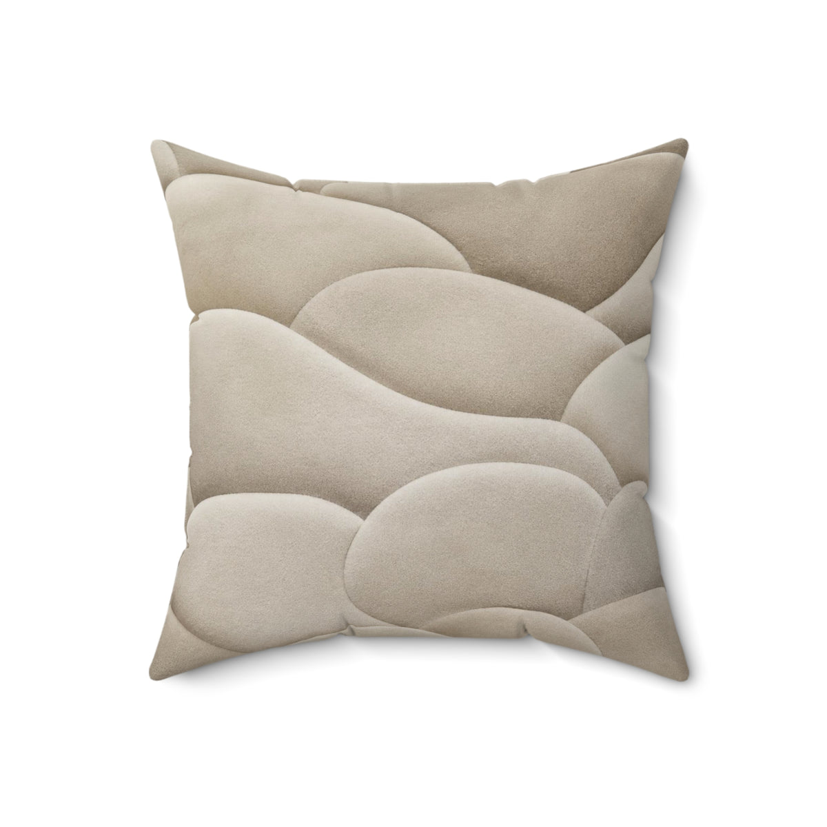 Soft Topography No. 01: Faux Suede Pillow