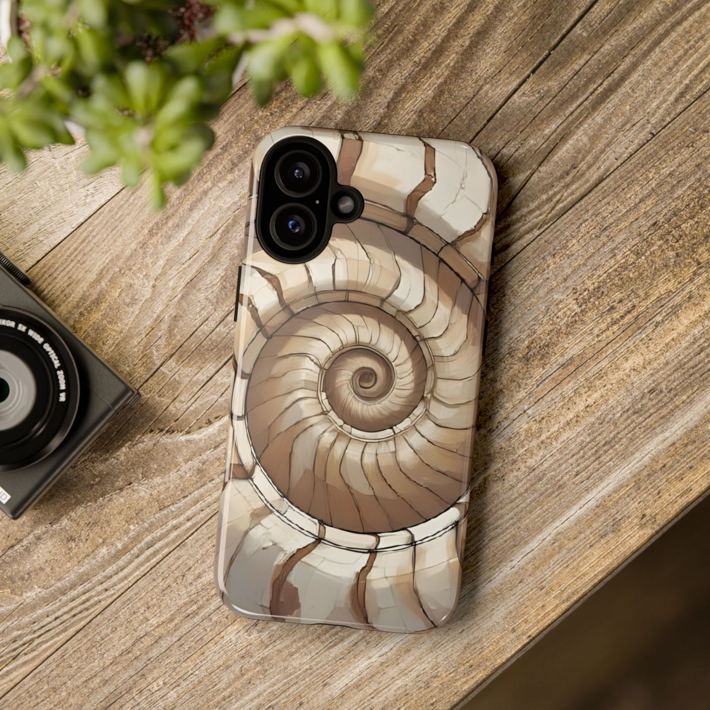 Spiral Shell Case | Ocean-Inspired Flow & Protection