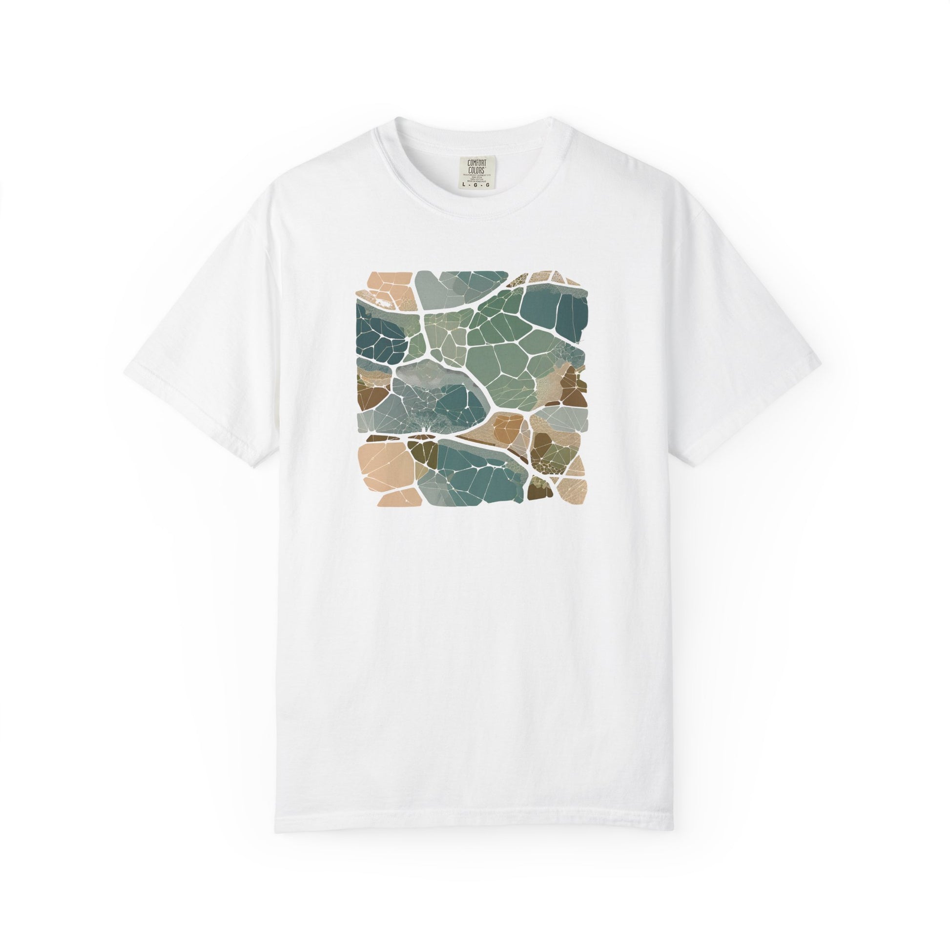 Minimalist white cotton shirt with biomimicry urban design
