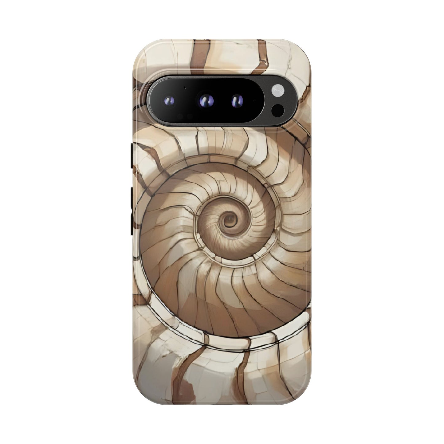 Spiral Shell Case | Ocean-Inspired Flow & Protection