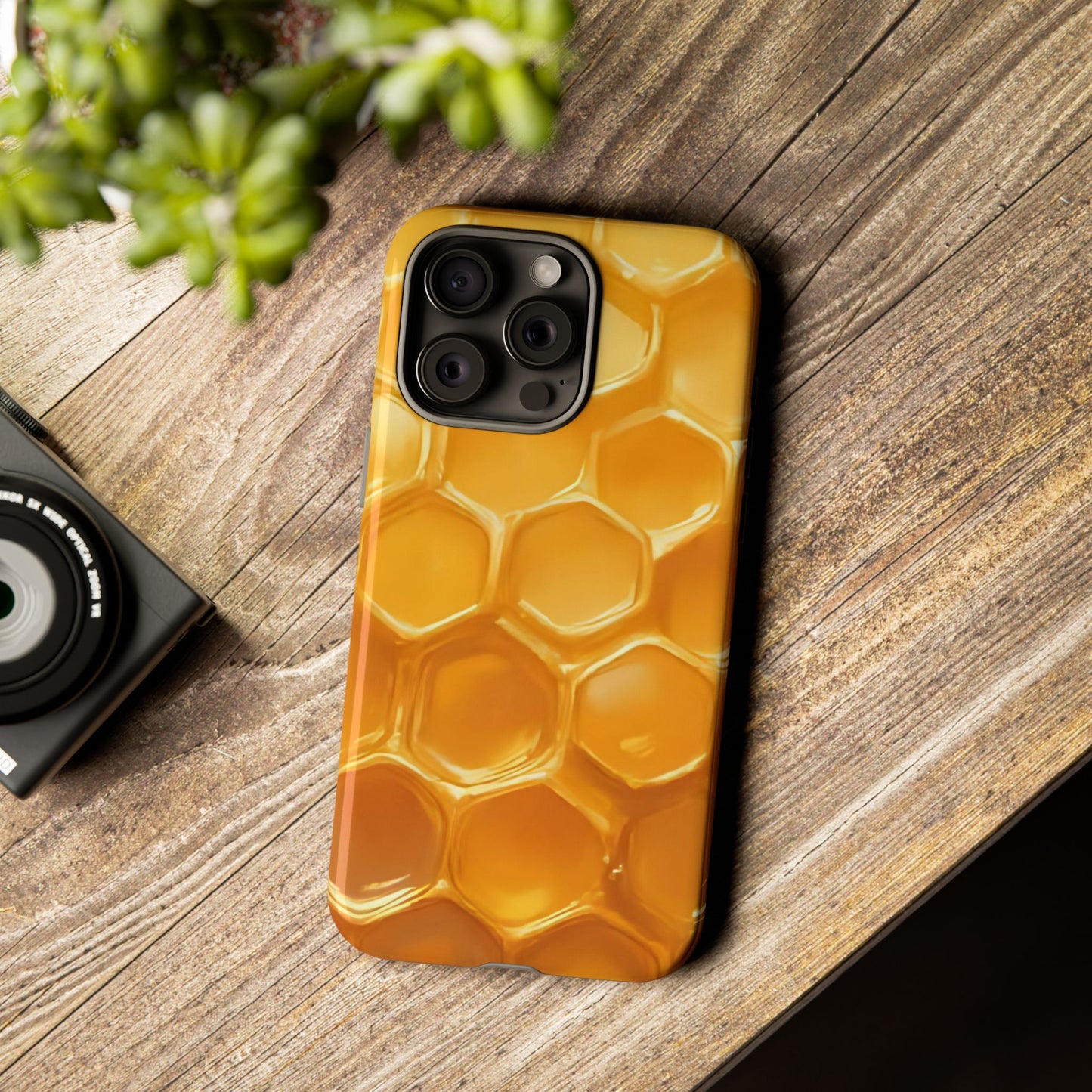 Golden Hive Case | Honeycomb-Inspired Tough Protection