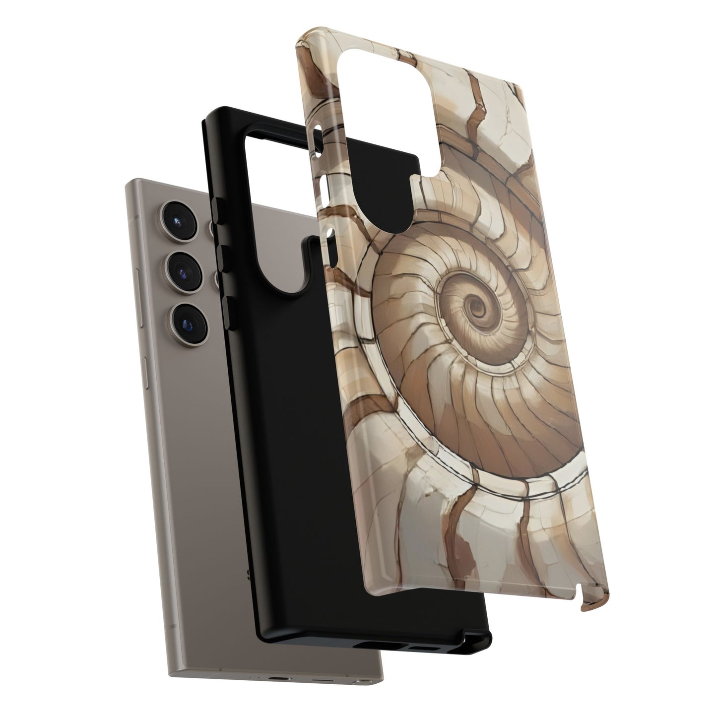 Spiral Shell Case | Ocean-Inspired Flow & Protection