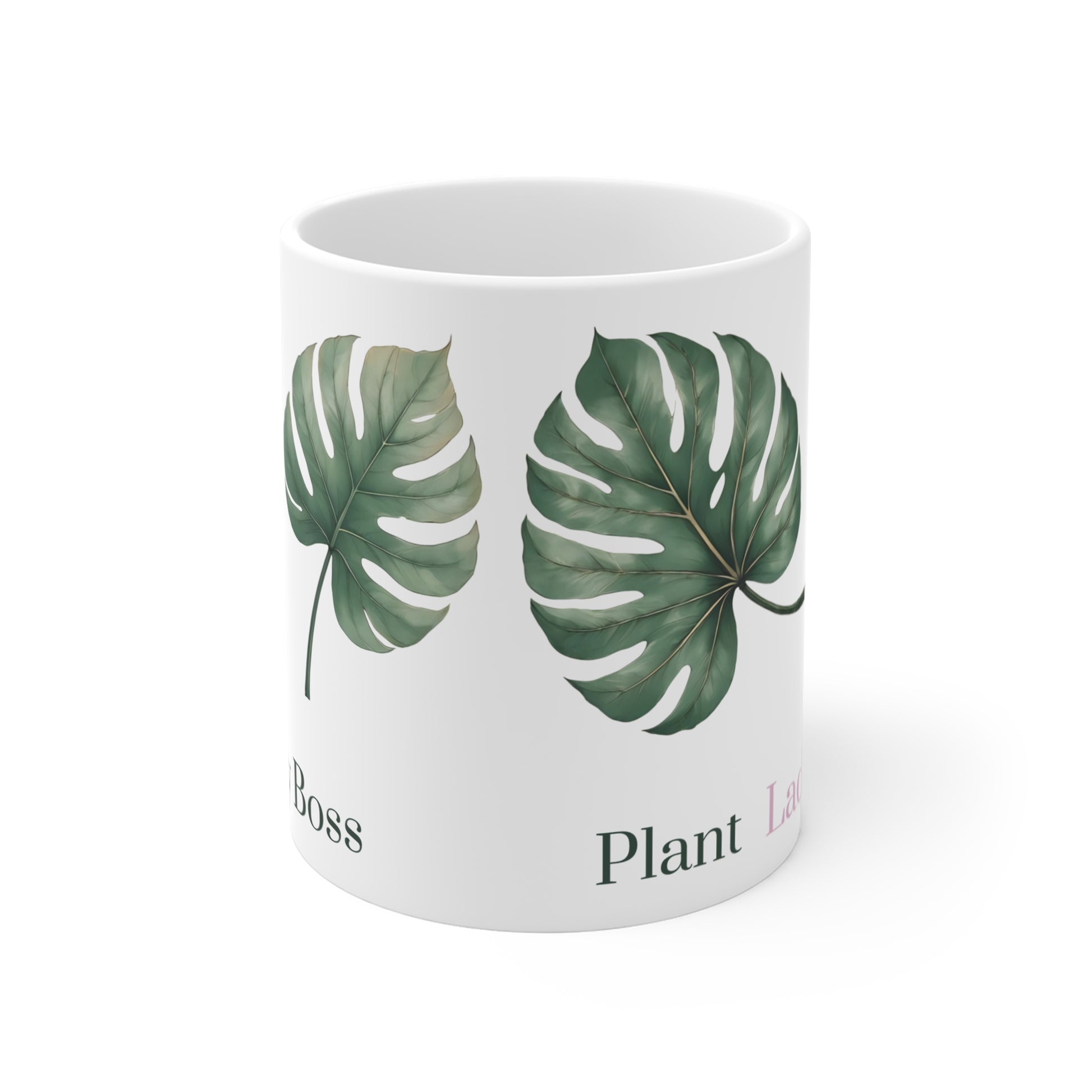 monstera mug Plant Lady Energy Mug – Monstera Ceramic Cup for Plant Lovers – Studio Nature Design