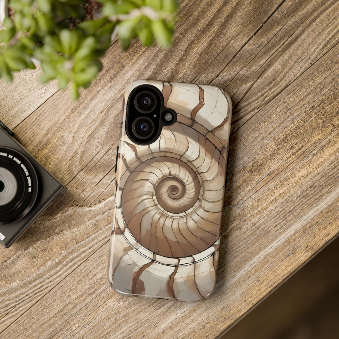 Spiral Shell Case | Ocean-Inspired Flow & Protection