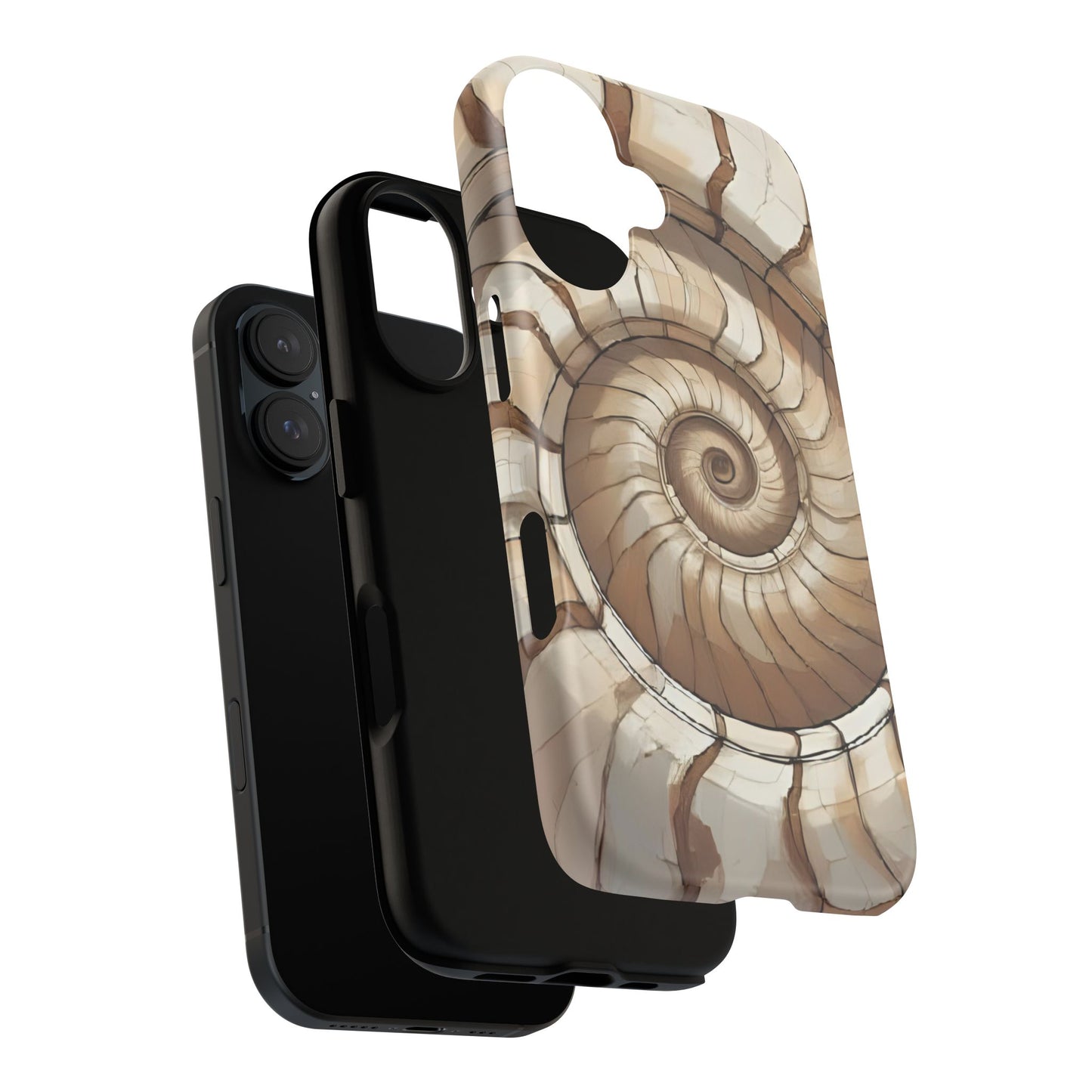 Spiral Shell Case | Ocean-Inspired Flow & Protection