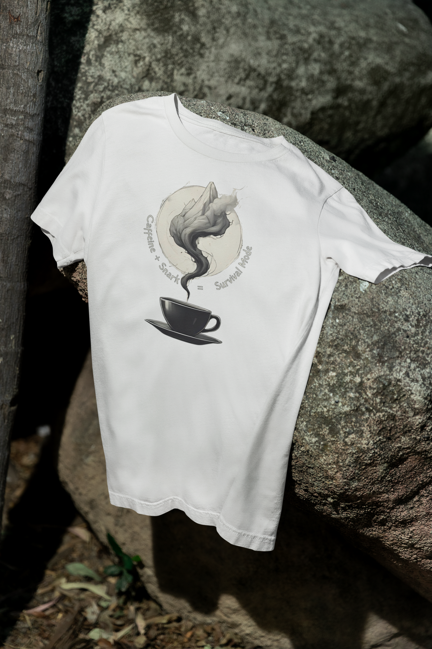 Survival Mode Tee – Coffee, Peaks & Snark