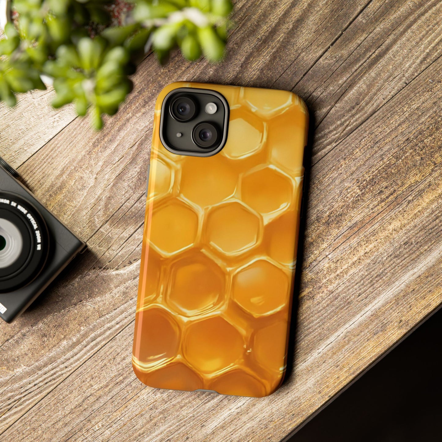 Golden Hive Case | Honeycomb-Inspired Tough Protection