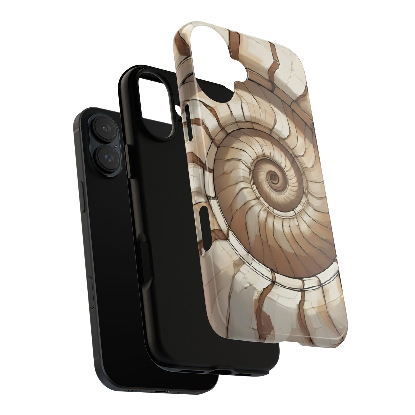 Spiral Shell Case | Ocean-Inspired Flow & Protection