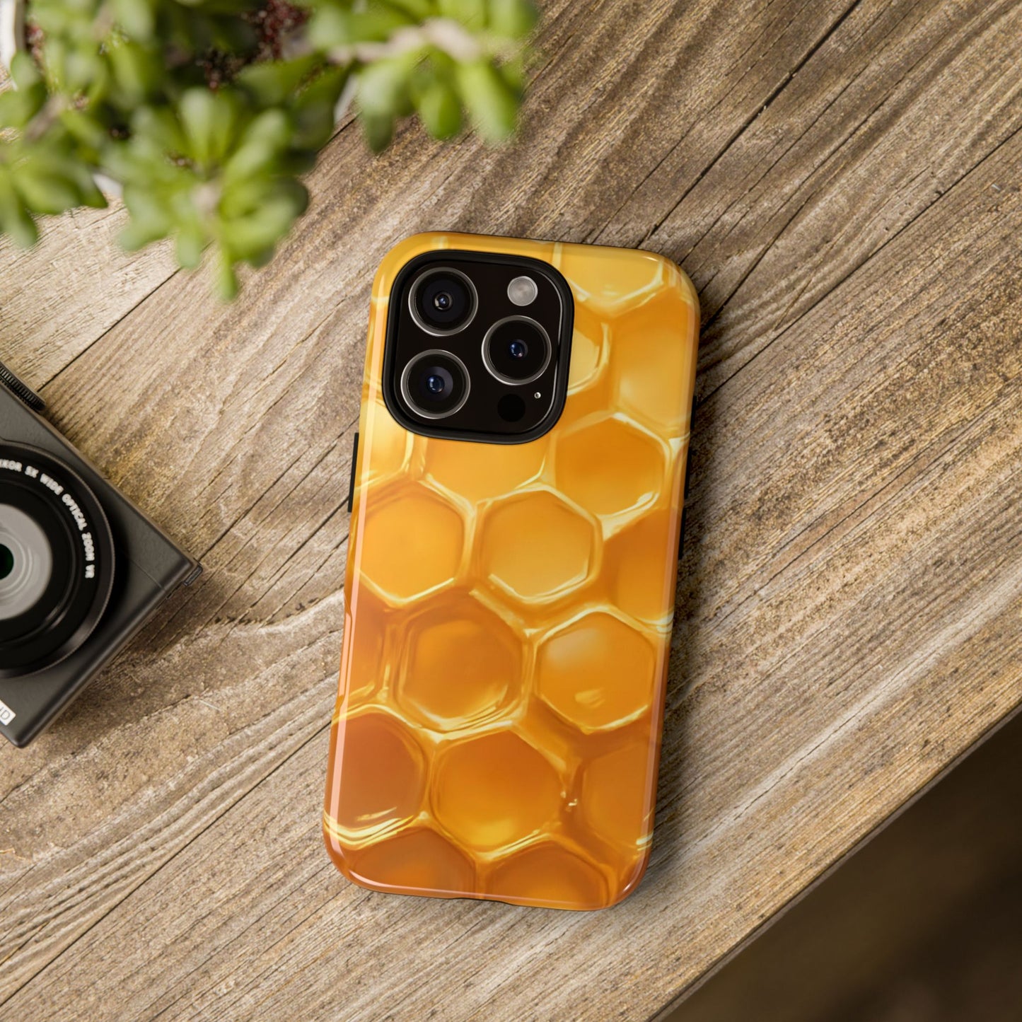 Golden Hive Case | Honeycomb-Inspired Tough Protection