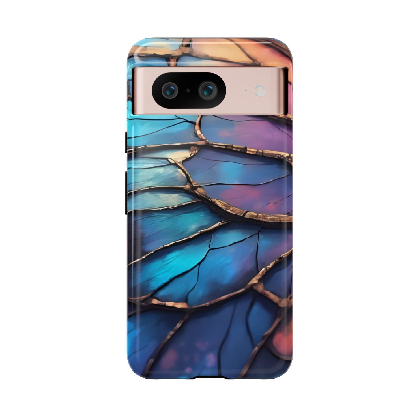 Morpho Glow Case | Iridescent Blue, Purple & Orange Impact-Resistant Phone Case