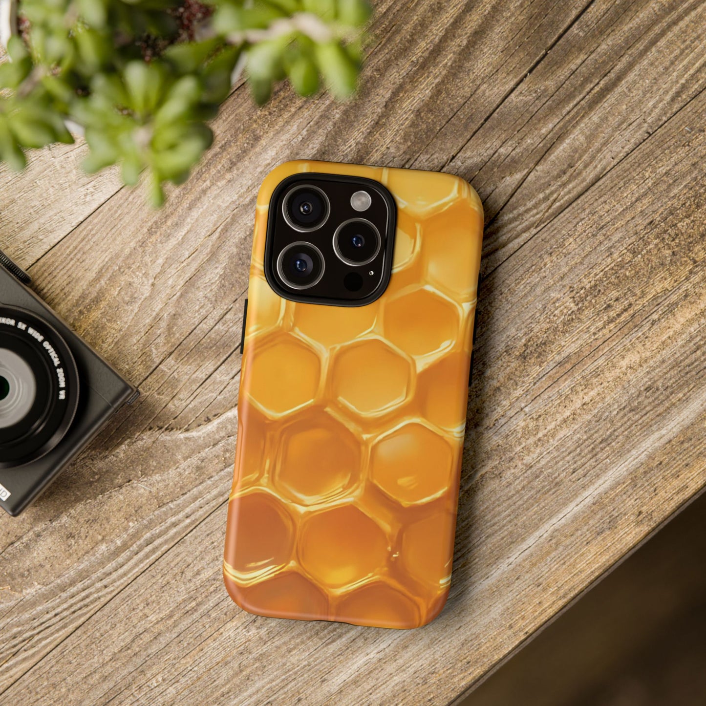Golden Hive Case | Honeycomb-Inspired Tough Protection