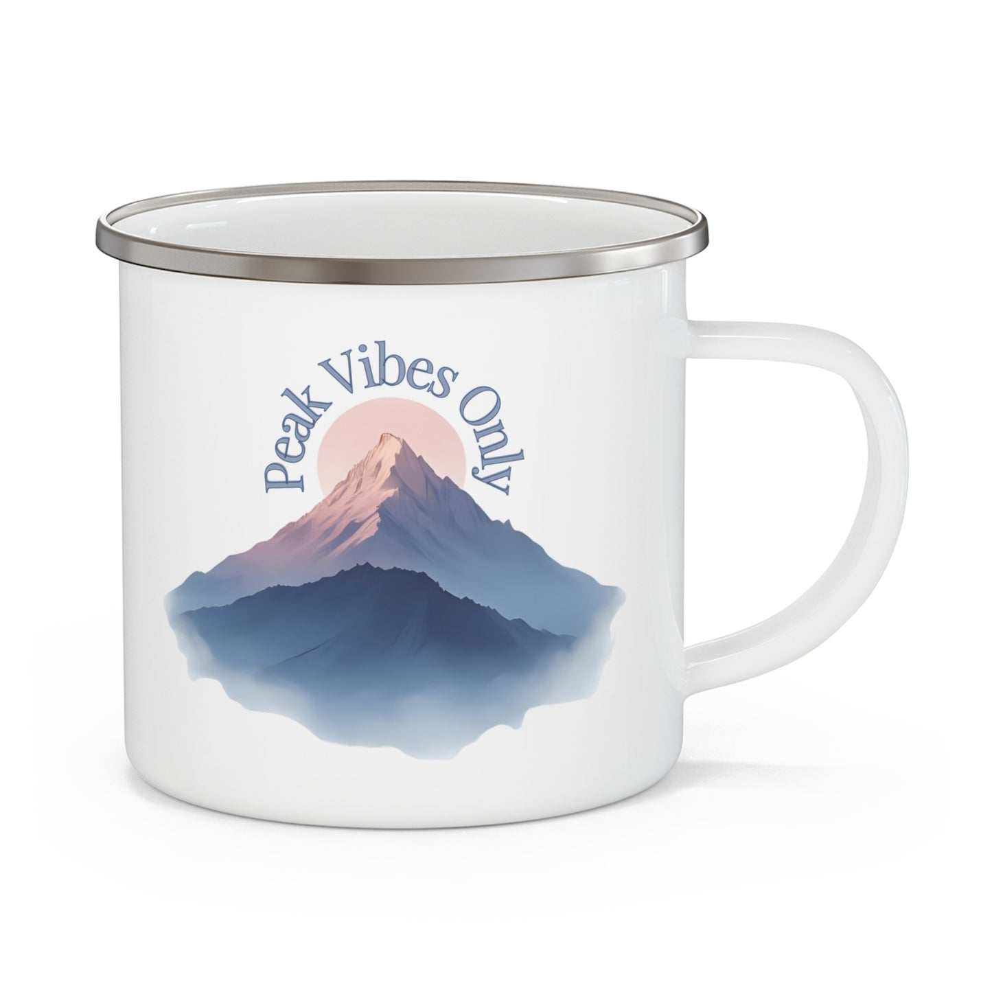 Summit Soul Enamel Mug - Mountain Adventure Campfire Cup