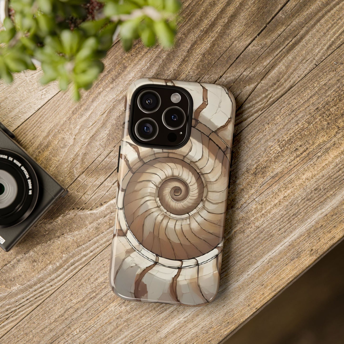 Spiral Shell Case | Ocean-Inspired Flow & Protection
