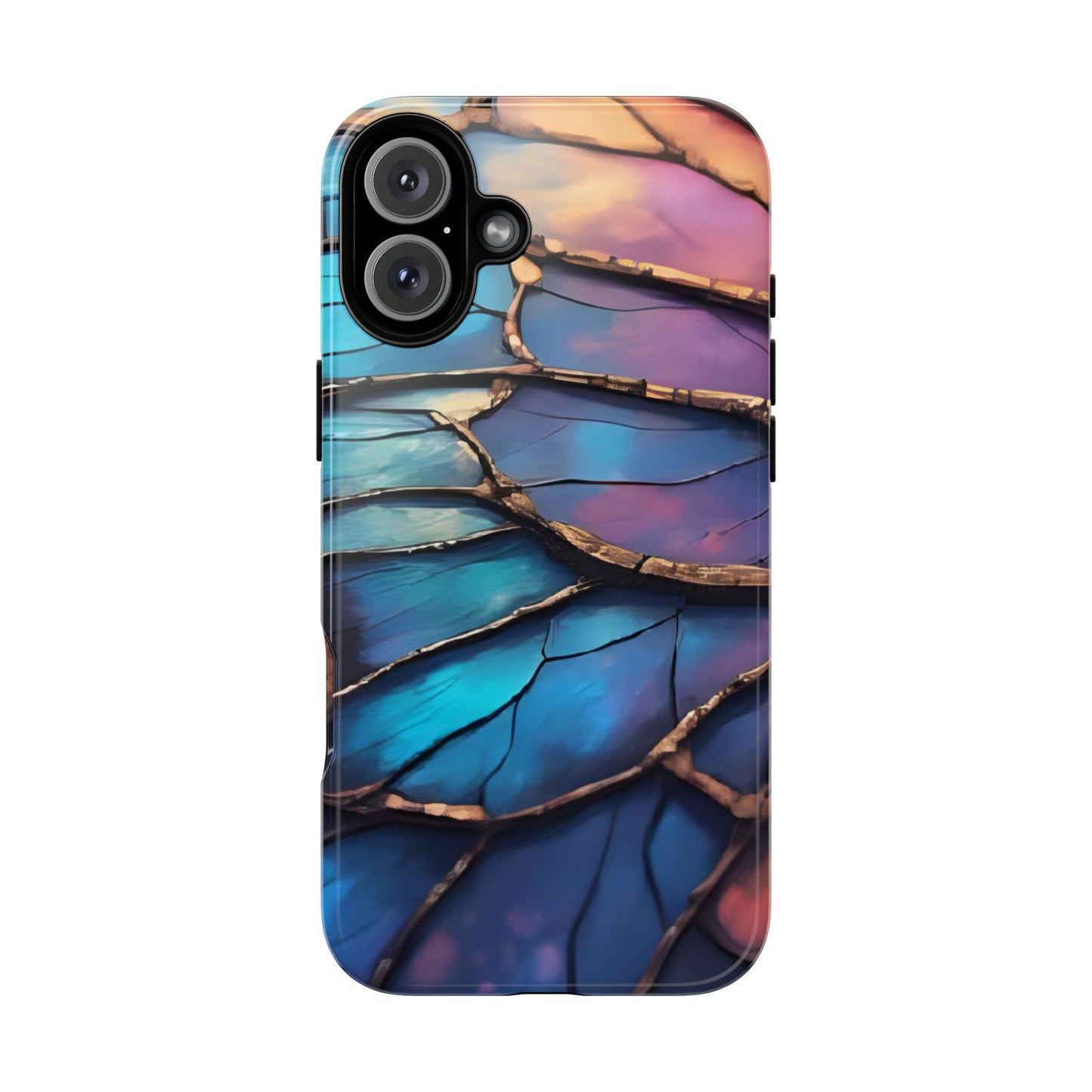 Morpho Glow Case | Iridescent Blue, Purple & Orange Impact-Resistant Phone Case