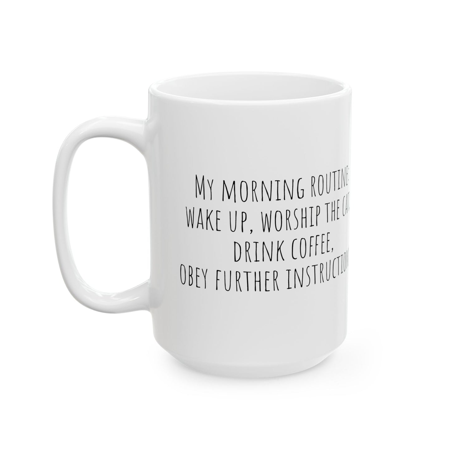 Cattuchino & Miauciatto Mug - Cute Ginger Cat Coffee Cup, Funny Cat Lover Gift