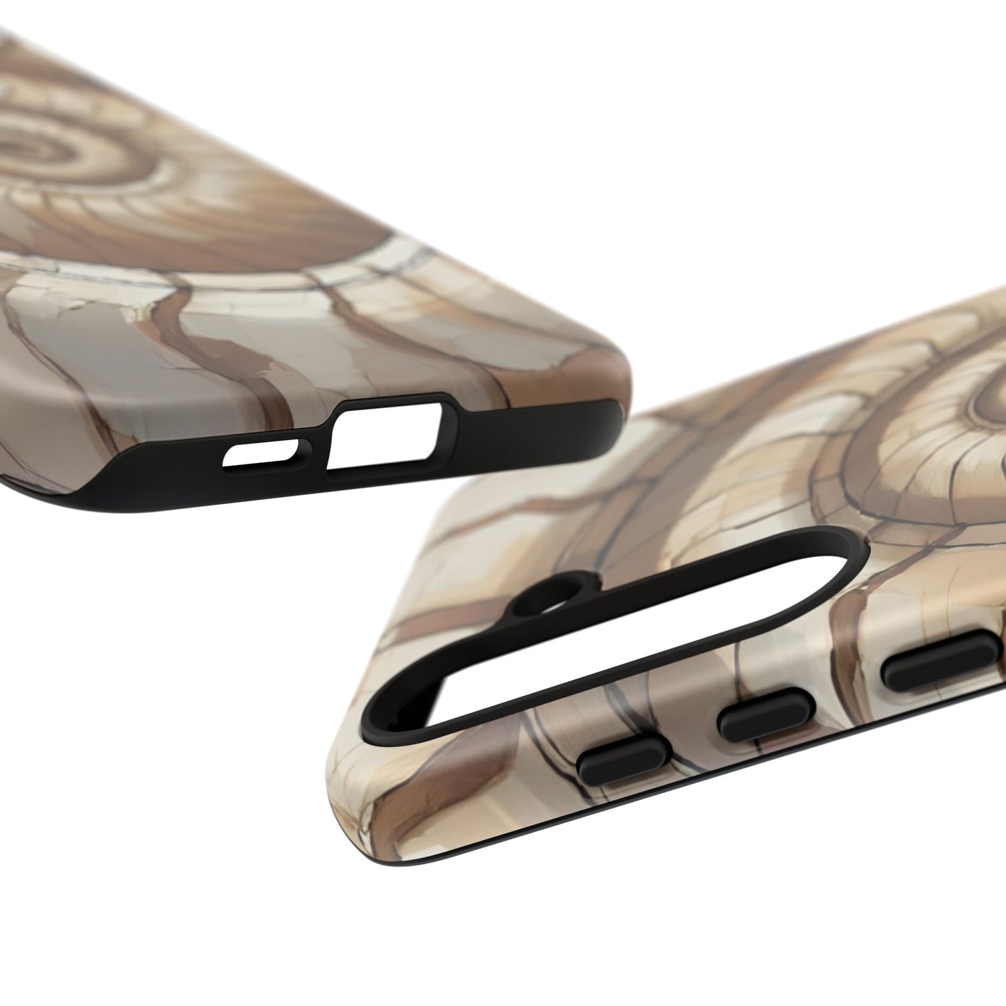 Spiral Shell Case | Ocean-Inspired Flow & Protection