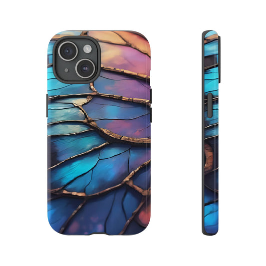 Morpho Glow Case | Iridescent Blue, Purple & Orange Impact-Resistant Phone Case