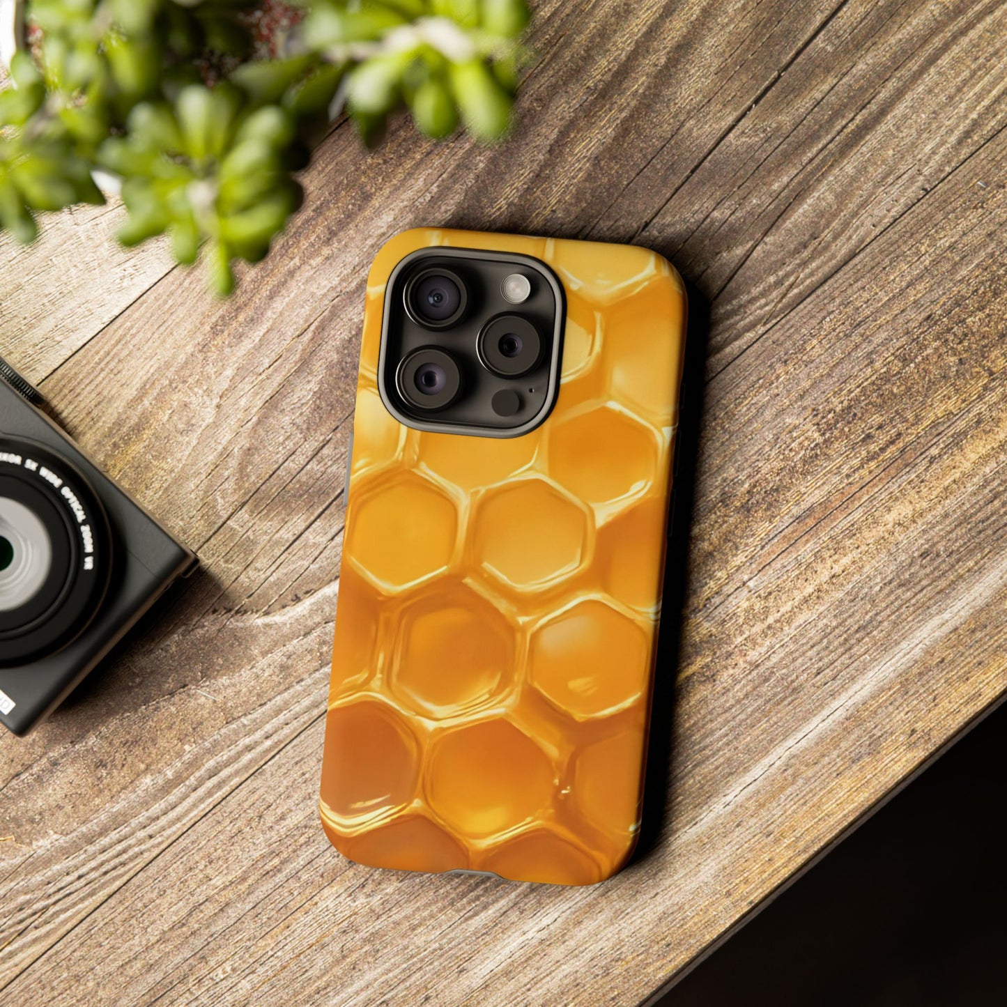 Golden Hive Case | Honeycomb-Inspired Tough Protection